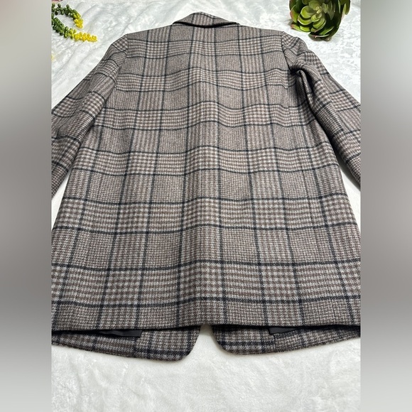 Everlane the Italian Wool Oversized Blazer Jacket in Glen Plaid Womens Size 00 - Picture 9 of 15